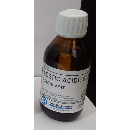 ACİDE ACETİQUE GLACİEL 100CC(ASETİK ASİT)