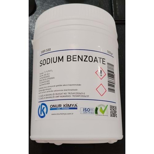 BENZOATE DE SOUDE 500 GR (SODYUM BENZUAT) 1495