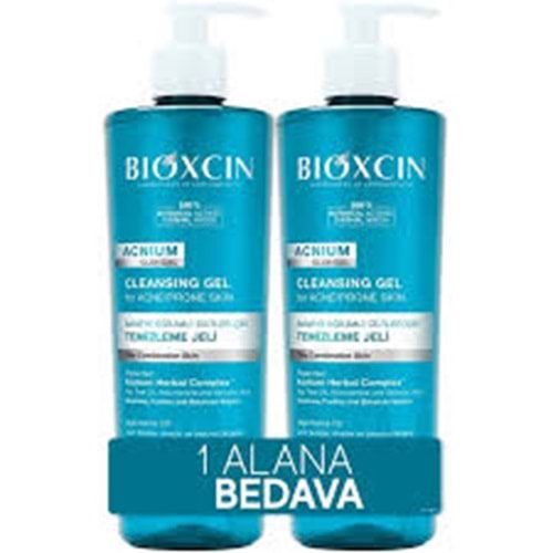 BİOXCİN ACNIUM TEMİZLEME JELİ 500 ML 1+1 BEDAVA