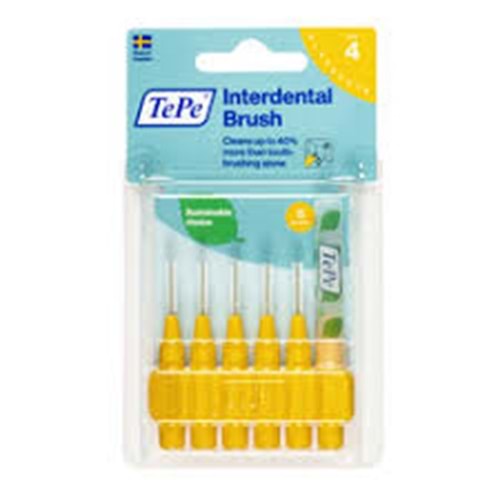 TEPE ARA YÜZ FIRÇASI 6 LI BİLİST SARI 0,7 MM NO:4