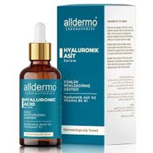 ALLDERMO HYALURONİC ASİT GÜNLÜK NEMLENDİRİCİ SERUM 30 ML