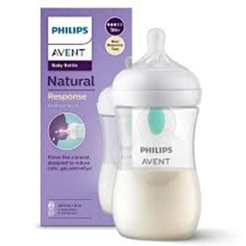 AVENT BİBERON NATURAL RESPONSE DOĞAL TEPKİLİ PP 1M+ ( ANTİKOLİK ) 260 ML NO : 1