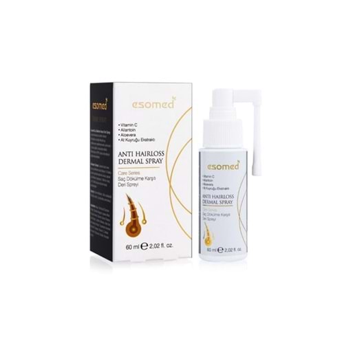 ESOMED SAÇ SPREYİ 60 ML ( SAÇ DÖKÜLME KARŞITI DERİ SPREYİ )