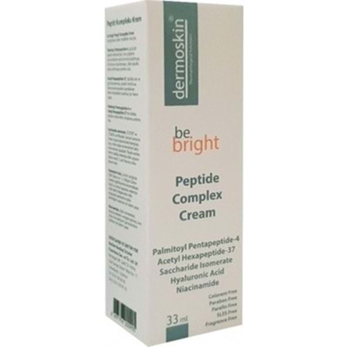 DERMOSKİN BE BRİGHT PEPTİT COMPLEX KREM 33 ML NEMLENDİRİCİ & KIRIŞIKLIK İÇİN