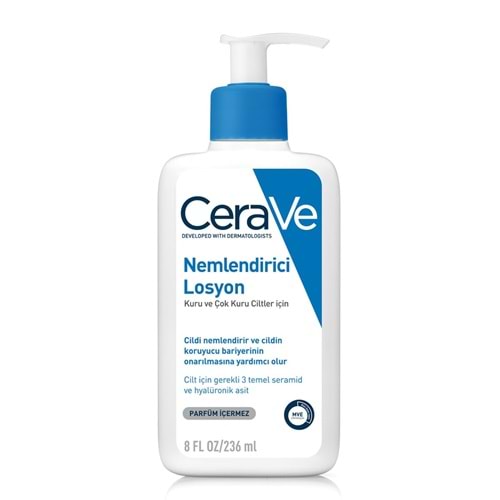 CERAVE NEMLENDİRİCİ LOSYON 236 ML( KURU VE ÇOK KURU CİLTLER İÇİN )