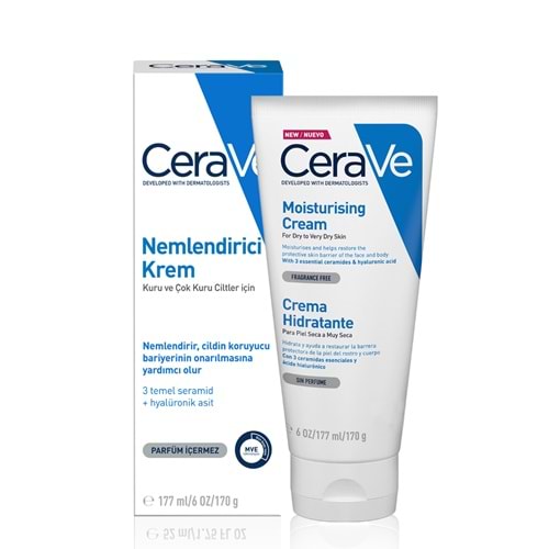 CERAVE NEMLENDİRİCİ KREM 177 ML ( KURU VE ÇOK KURU CİLTLER İÇİN )