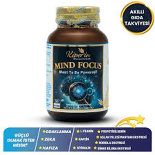 KİPERİN MİND FOCUS 60 KAPSÜL ( ASLAN YELESİ & SİTİKOLİN )
