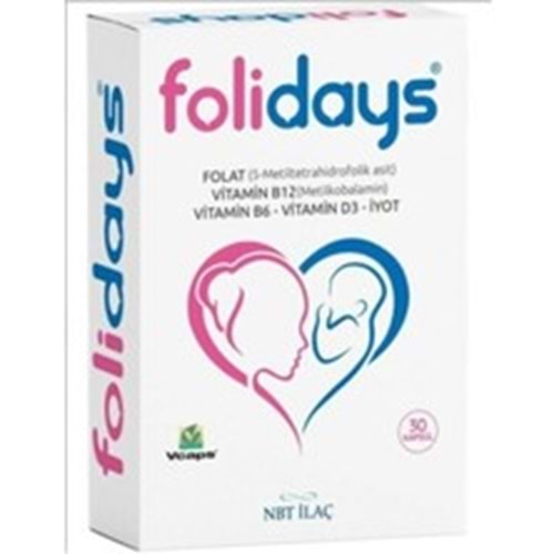 NBT LİFE FOLİDAYS 30 KAPSÜL ( FOLİK ASİT )