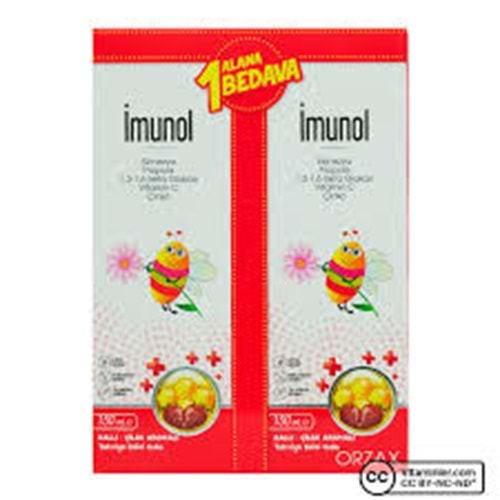 OCEAN İMUNOL ŞURUP 150 ML ( BALLI + ÇİLEK AROMALI ) 1 ALANA 1 BEDAVA PAKET