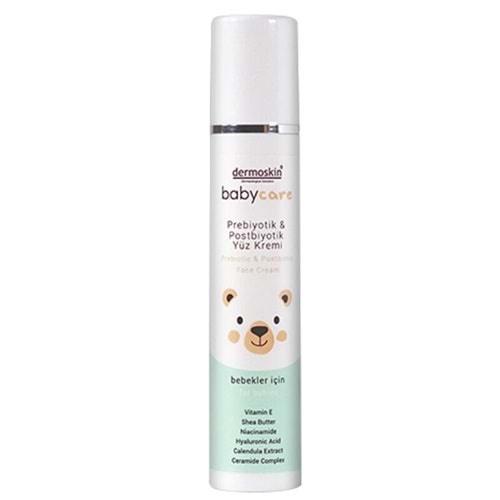 DERMOSKİN BABYCARE PREBİYOTİK POSTBİYOTİK YÜZ KREMİ BEBEKLER İÇİN CREAM