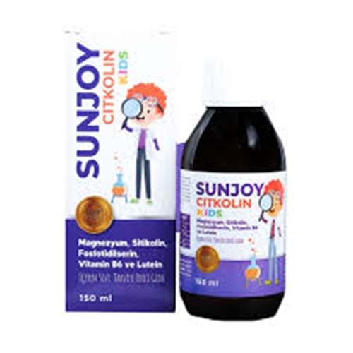 SUNJOY CİTKOLİN KİDS (MAGNEZYUM,SİTİKOLİN,FOSFOTİDİLSERİN) 150 ML