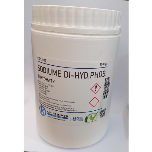 SODIUME DI-HYD.PHOS.DHYDRATE (NAH2PO4 2 H2O) 1000 GR