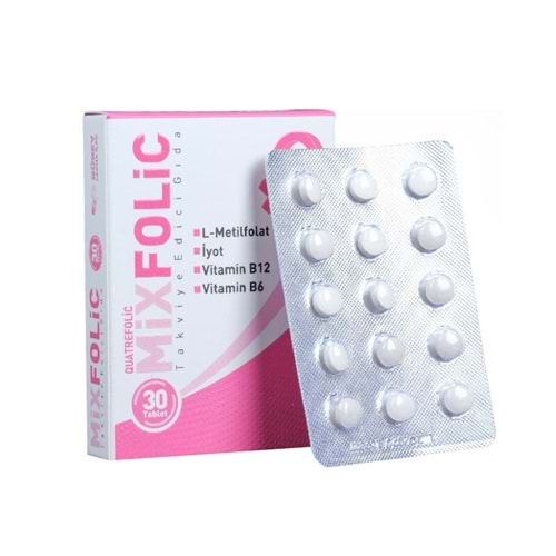 MİXFOLİC TAKVİYE EDİCİ GIDA 30 TABLET