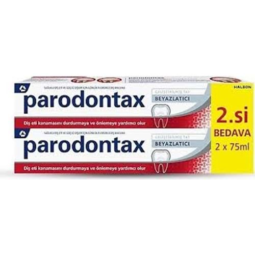 PARODONTAX GELİŞTİRİLMİŞ TAT BEYAZLATICI DİŞ MACUNU 1+1 75 ML