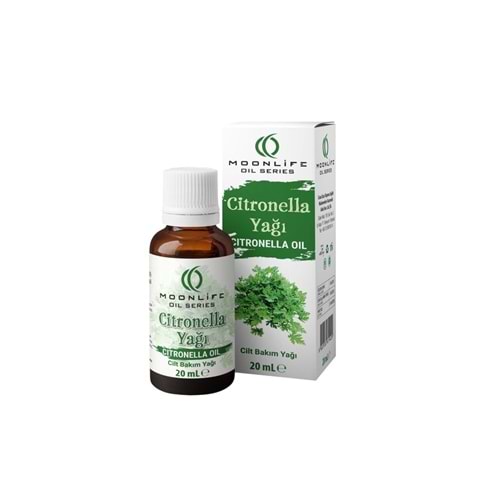 MOON LİFE DOĞAL CİTRONELLA YAĞI 20 ML ( NEMLENDİRİCİ )