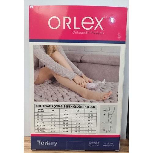 ORLEX VARİS ÇORABI CCL 2 AÇIK DİZALTI NO:6