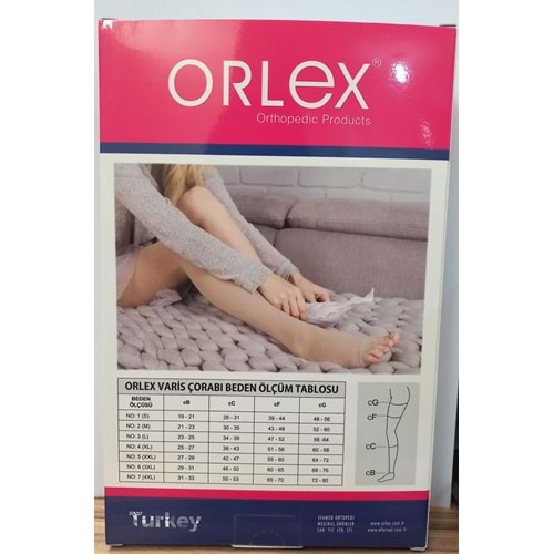 ORLEX VARİS ÇORABI CCL 2 AÇIK DİZÜSTÜ NO:6