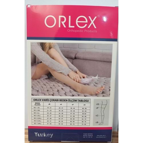 ORLEX VARİS ÇORABI CCL 2 AÇIK DİZÜSTÜ NO:7
