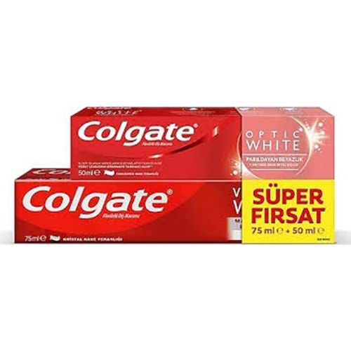 DİŞ MACUNU COLGATE OPTİC WHİTE MACUN 75+50 ML