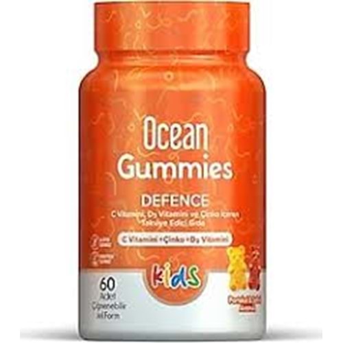 OCEAN GUMMİES DEFENCE KİDS ÇİĞNENEBİLİR JEL FORM 60 LI