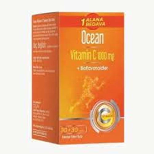 OCEAN VİTAMİN C 1000 MG 30+30 TABLET