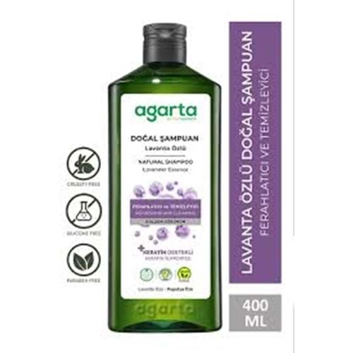 AGARTA DOĞAL ŞAMPUAN LAVANTA 400 ML