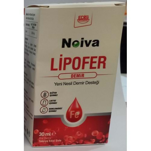 NOİVA LİPOFER DEMİR DAMLA 30 ML(EDİS PHARMA)