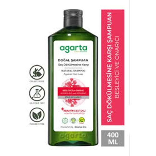 AGARTA DOĞAL ŞAMPUAN SAÇ DÖKÜLME 400 ML