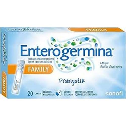 ENTEROGERMİNA FAMİLY PROBİYOTİK 5 ML 20 FLAKON(AİLE)
