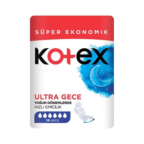 KOTEX PED 16 LI ULTRA GECE