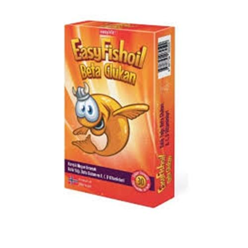 EASY FİSHOİL BETA GLUKAN 30 JEL TABLET ( KARIŞIK MEYVE AROMALI )