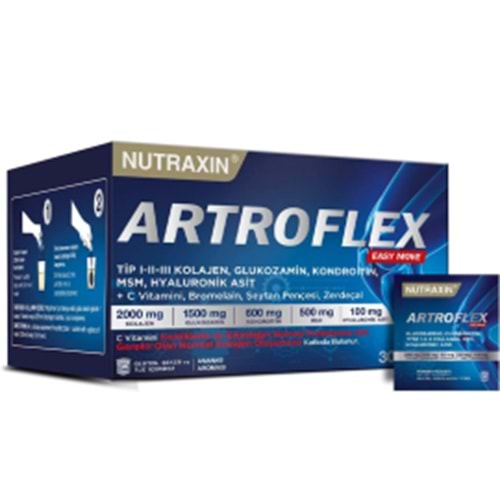 NUTRAXİN ARTROFLEX EASY MOVE 30 SAŞE TİP 1-2-3 COLLAGEN