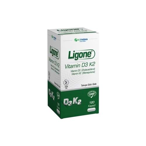 LİGONE VİTAMİN D3 K2 120 KAPSÜL