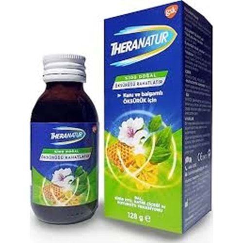 THERANATUR BİTKİSEL ÖKSÜRÜK ŞURUBU 128 G ( KURU VE BALGAMLI ÖKSÜRÜK İÇİN ) BALLI