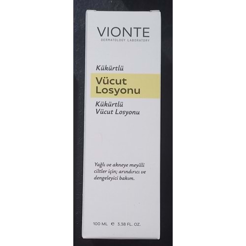 VİONTE KÜKÜRTLÜ VÜCUT LOSYONU 100 ML