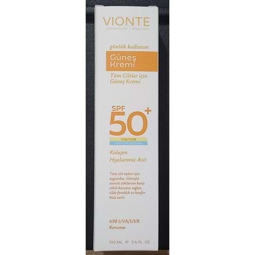 VİONTE SPF50+ GÜNEŞ KREMİ TÜM CİLTLER İÇİN 100 ML