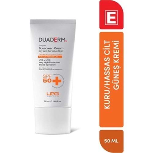 DUADERM KURU VE HASSAS CİLT GÜNEŞ KREMİ 50 ML