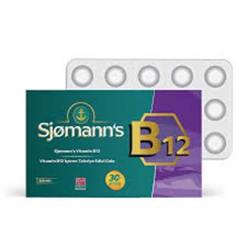SJOMANN'S B12 ÇİGNENEBİLİR 30 JEL TABLET