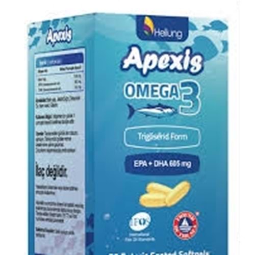 APEXİS BALIK YAĞI KAPSÜL OMEGA-3 30 SOFTJEL