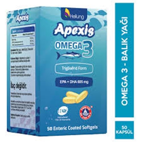 APEXİS BALIK YAĞI KAPSÜL OMEGA-3 50 SOFTJEL