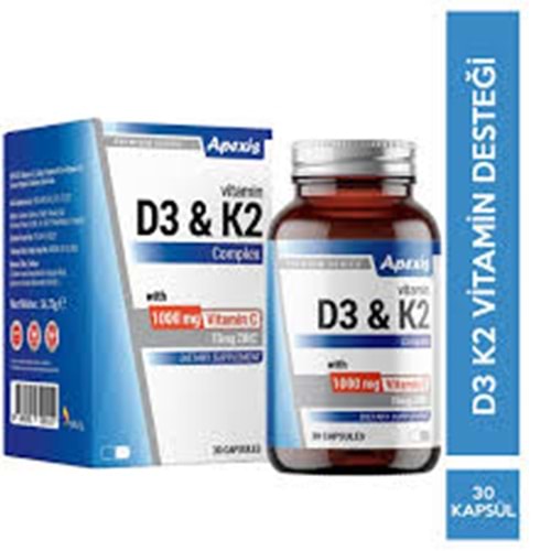 APEXİS D3K2 1000 MG 30 KAPSÜL