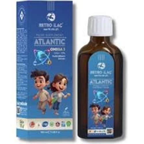 RETRO İLAÇ ATLANTİC OMEGA 3 100 ML BALIK YAĞI ŞURUBU