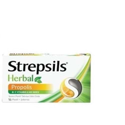 STREPSİLS HARBAL PROPOLİS 16 PASTİL