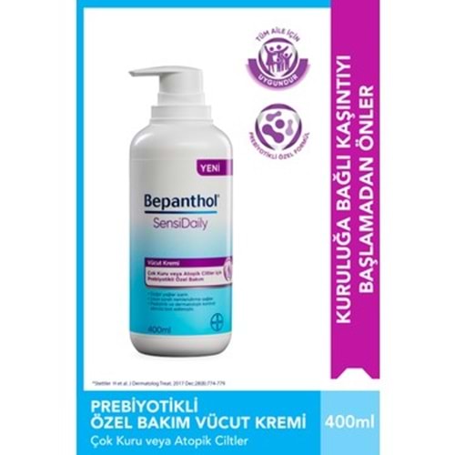BEPANTHOL SENSİDAİLY VÜCUT KREMİ 400 ML ÇOK KURU VE ATOPİK CİLT