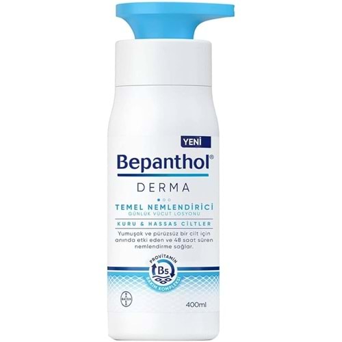 BEPANTHOL DERMA TEMEL NEMLENDİRİCİ GÜNLÜK VÜCUT LOSYONU 400 ML KURU VE HASSAS CİLT 5260