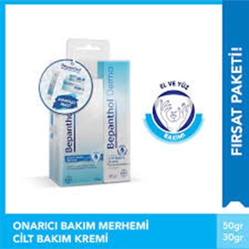 BEPANTHOL ONARICI BAKIM MERHEMİ 50GR+BEPANTHOL CİLT BAKIM KREMİ 30 GR