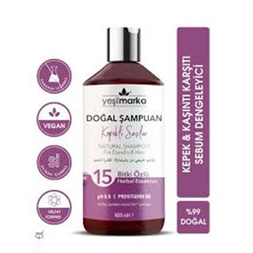 YMSM-04 Yeşilmarka Doğal Şampuan - Kepekli Saçlar İçin