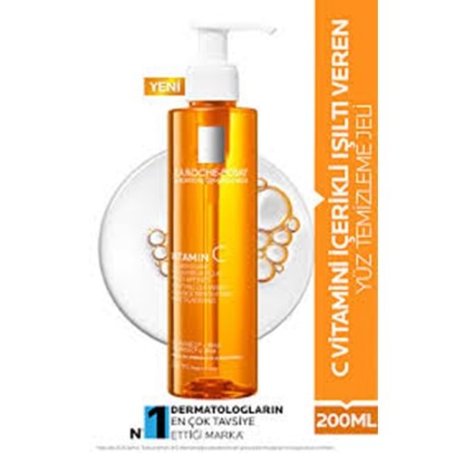LA ROCHE POSAY C VİTAMİNİ İÇEREN YÜZ TEMİZLEME JELİ 200 ML 3613