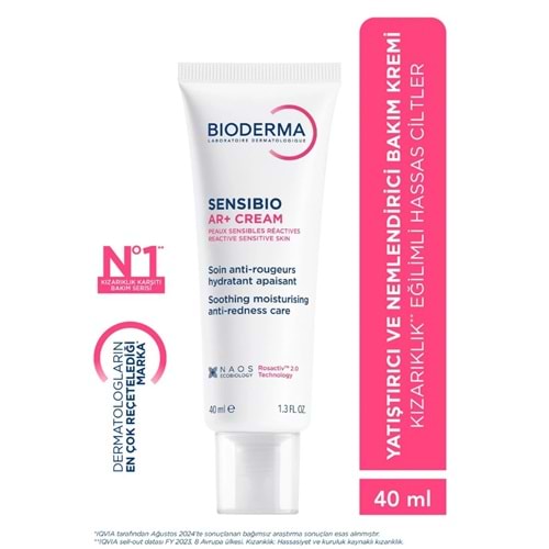 BİODERMA SENSİBİO AR+ CREAM 40 ML BAKIM KREMİ ( HASSAS VE KIZARIK CİLTLER İÇİN )2099