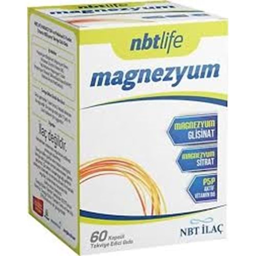 NBT LİFE MAGNESYUM 60 KAPSÜL (0371)